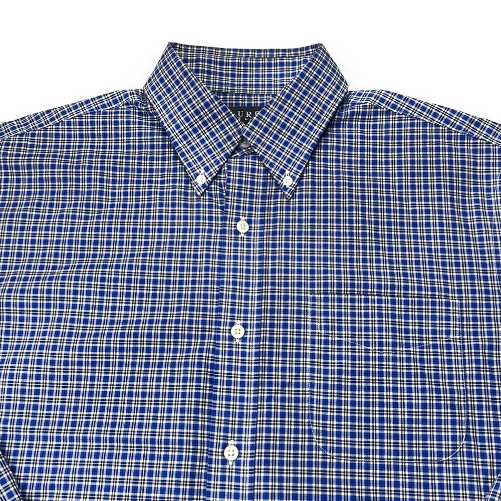 Lauren Ralph Lauren Shirt Mens 16 Blue Classic Fit Plaid Long Sleeve Button Down - Picture 4 of 8